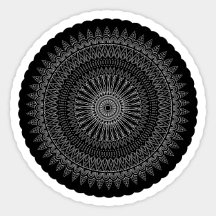 White Mandala Sticker